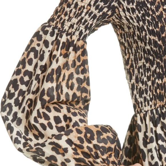 Ganni women’s size 2 dress leopard - Picture 5 of 8